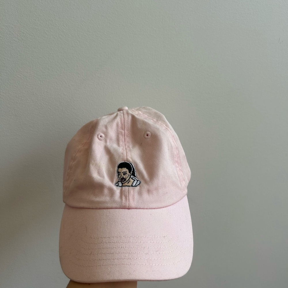 40s and shorties kim kardashian crying Pink Baseball Cap with Embroidered Design